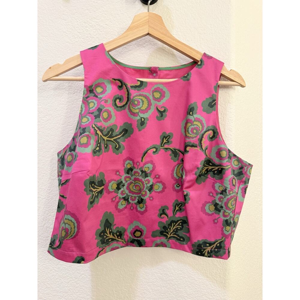 Boden Scarlett Floral Skirt Set Tank and Pleated Skirt - Size 10 - Excellent - Picture 3 of 12